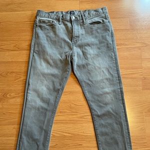 Men’s Slim Straight Grey Jeans 34x32